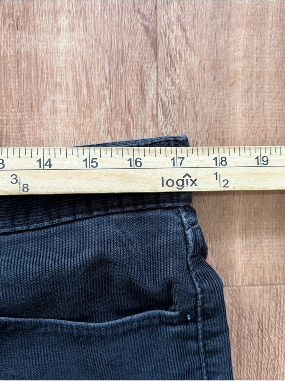 Levi's 514 Men's 34 Black Corduroy Straight Fit Pants Fall Classic